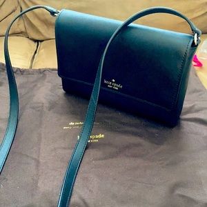 Kate Spade black leather crossbody